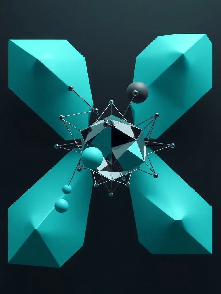 Abstract geometric shapes representing financial complexity,